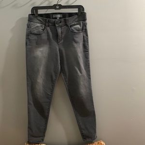 Wit & Wisdom Gray mid rise stretch skinny Jean size 10